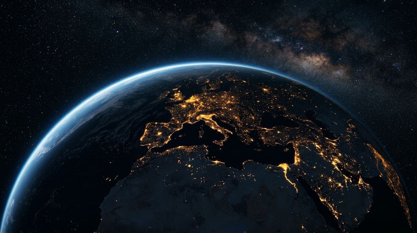 Earth night view